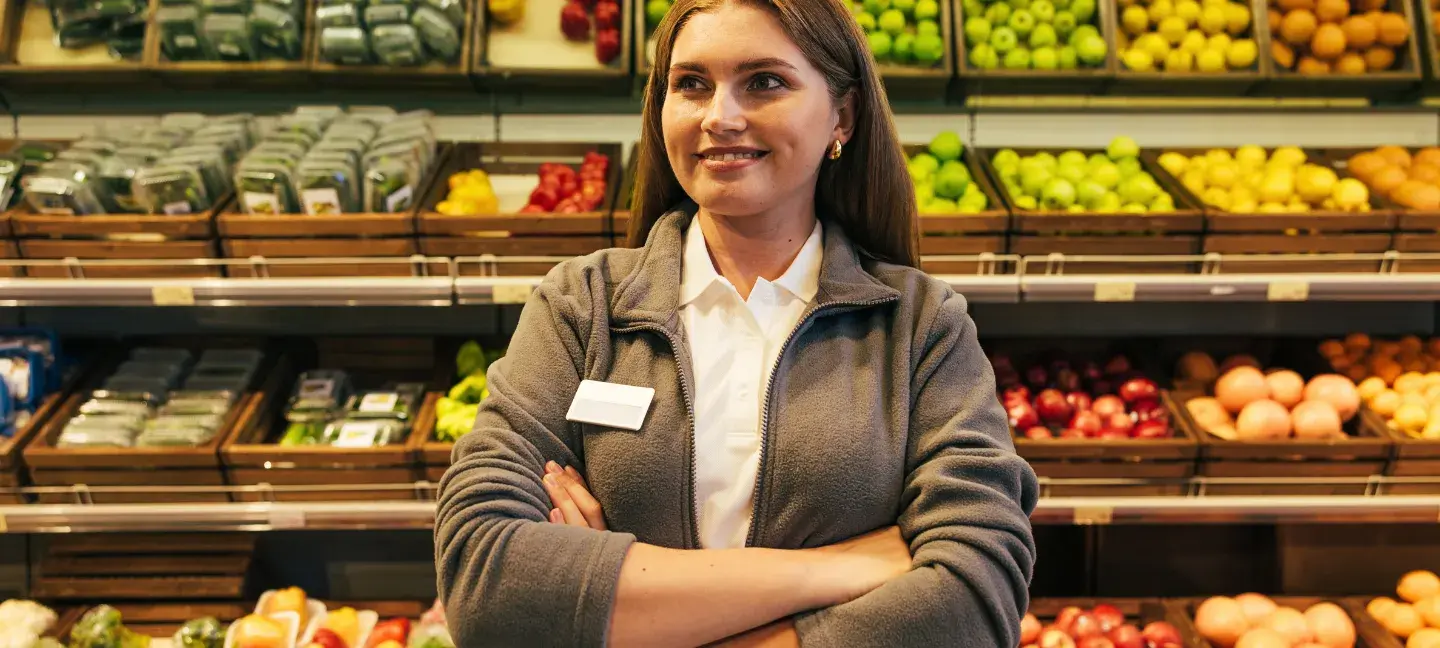 Groenten - Fruit - Winkel - Werknemer - Vrouw