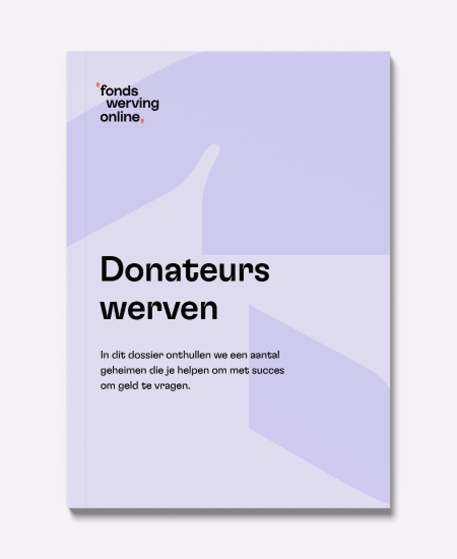 Donateurs werven dossier afbeelding