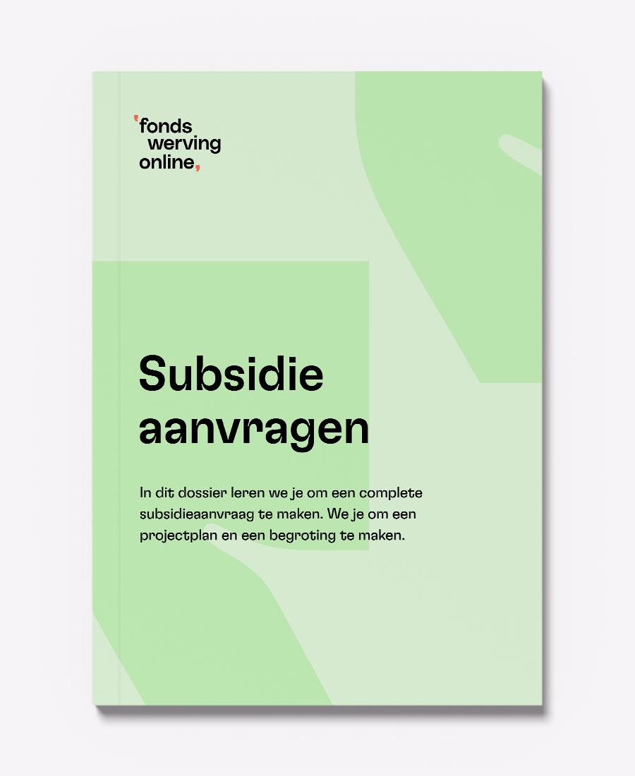 Subsidie aanvragen dossier afbeelding